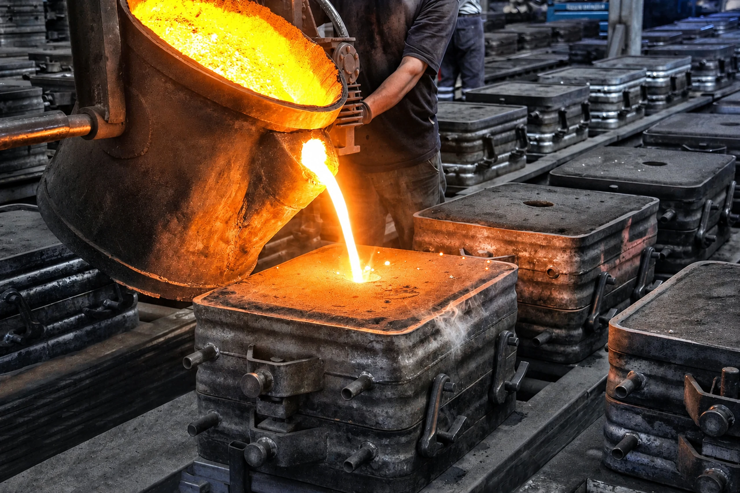 Metallurgical foundry production site