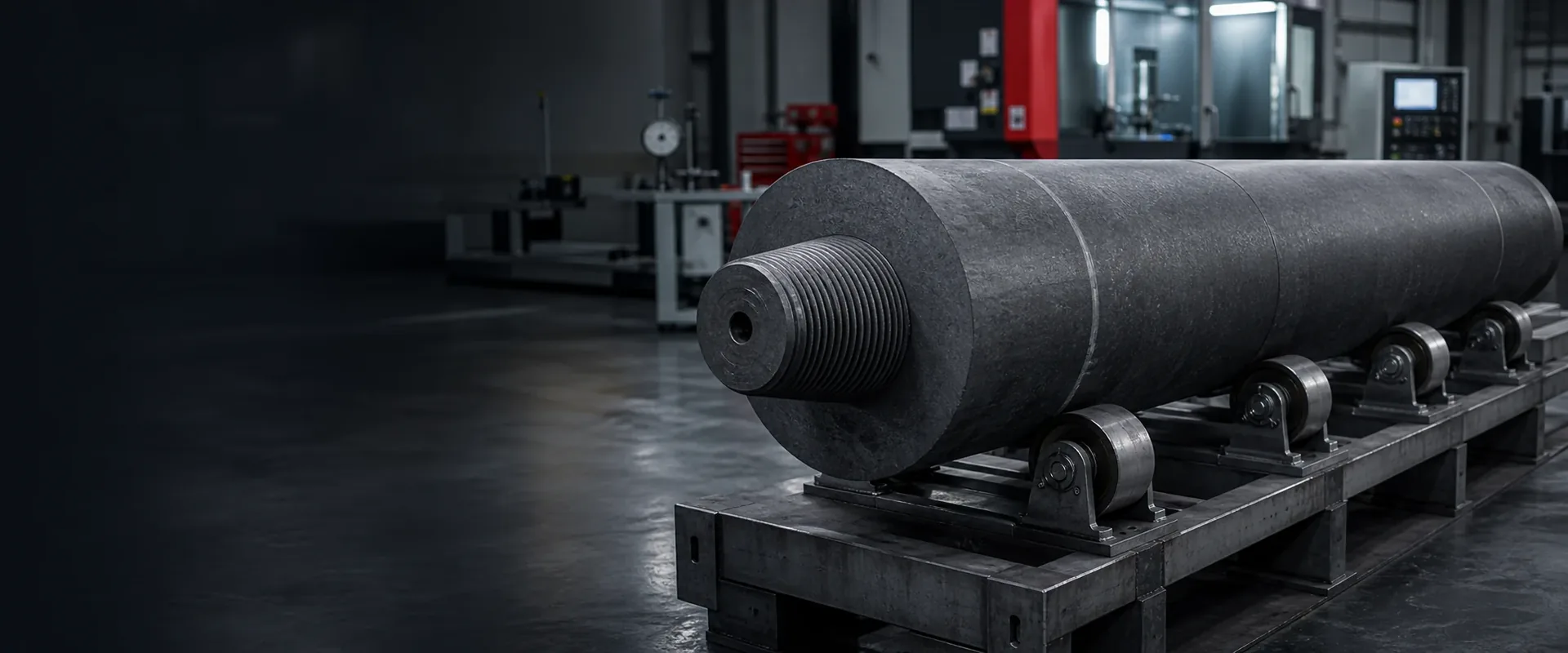 Graphite electrode machining and production
